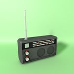 收音机建模 收音机 家电模型
