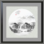 山水画水墨山水画 意境山水画