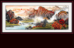 山水画水墨山水画 意境山水画