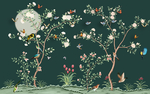 工笔花鸟蝴蝶背景