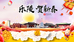 乐陵贺迎新年春节日中秋元旦海报