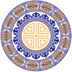 AI矢量中式花纹