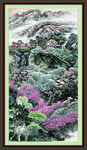 竖版山水画