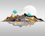 山水晶瓷画