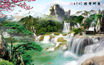 山水画水墨山水画 意境山水画