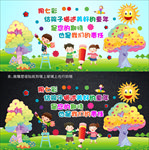 可爱美术文化墙