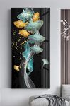 竖版叶子装饰画