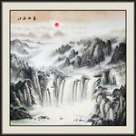 国画山水画