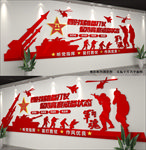 中国梦强军梦军队文化墙