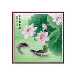 国画荷花