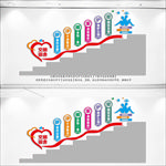 宿舍楼梯文化墙