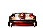 罗汉床红木家具抠图古典家具