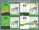 企业公司产品宣传单绿色模版
