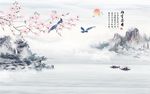 雅室兰香背景墙