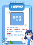 商场超市饭店防疫公益海报