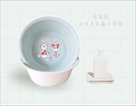 塑料盆贴