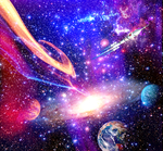 紫色星空