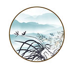 水墨山水背景