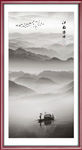 竖幅山水画
