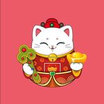 招财猫卡通设计