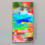 竖版玄关抽象画壁画