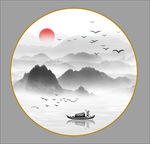 水墨山水画