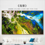 抽象油画 大海装饰画