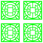 方形花格