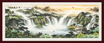 聚宝盆山水画