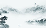 中式新款山水画 TIF分层