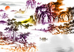 水墨山水画