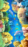 海藻珊瑚3D立体画地板