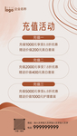高端简洁优雅充值海报