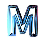 C4D渐变字体英文字母M
