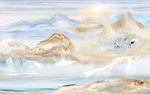 石纹轻奢新山水画 TIF分层
