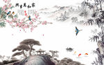 大卖意境山水画 文件分层