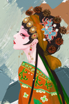京剧花旦玄关