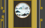 新中式装饰画背景墙