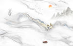 爵士白新山水客厅画 TIF分层