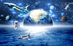 宇宙星空电视背景墙