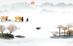 中式 意境新山水画 TIF分层