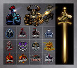 矢量魔兽勇士游戏图标系列