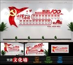 党的光辉历程党史党建文化墙