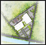 乡村集市彩色平面图