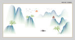 新中式山水装饰画