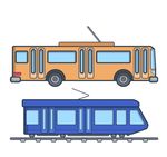 卡通电车
