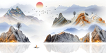 麋鹿山水