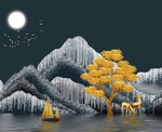 钻石山水玄关
