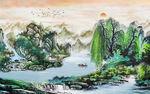 水墨风景装饰画