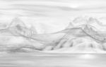 石纹背景山水墙画 文件分层